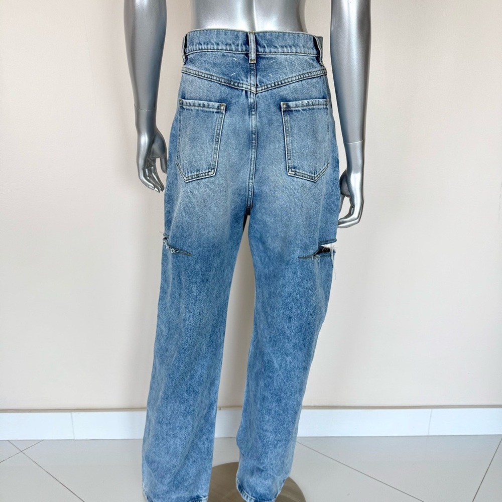 NWT!!! Maison Margiela Wide-Leg Slashed Cut-Out Jeans Size 1 850$ Authentic - Picture 6 of 11